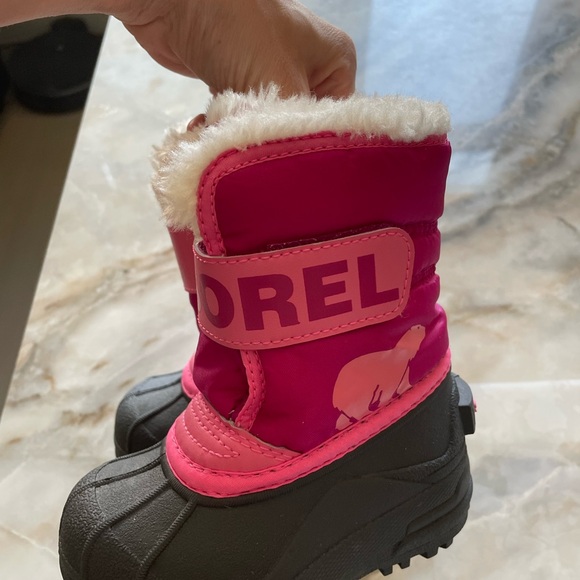 SOREL PINK WATERPROOF AND INSULATED TODDLER BOOTS - Picture 5 of 5